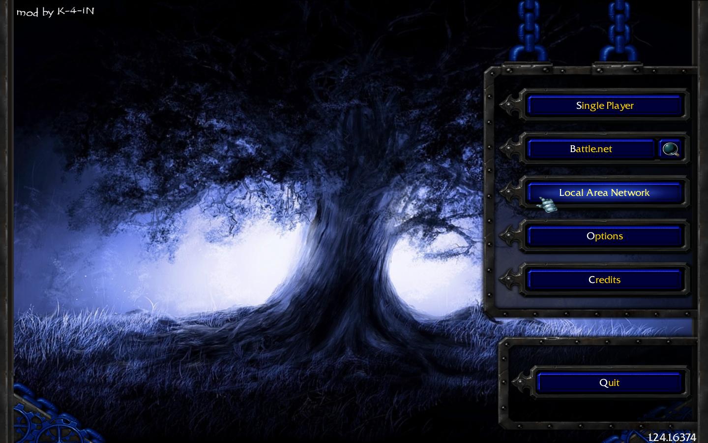 Тема меню для Warcraft 3 TFT - Tree on Night