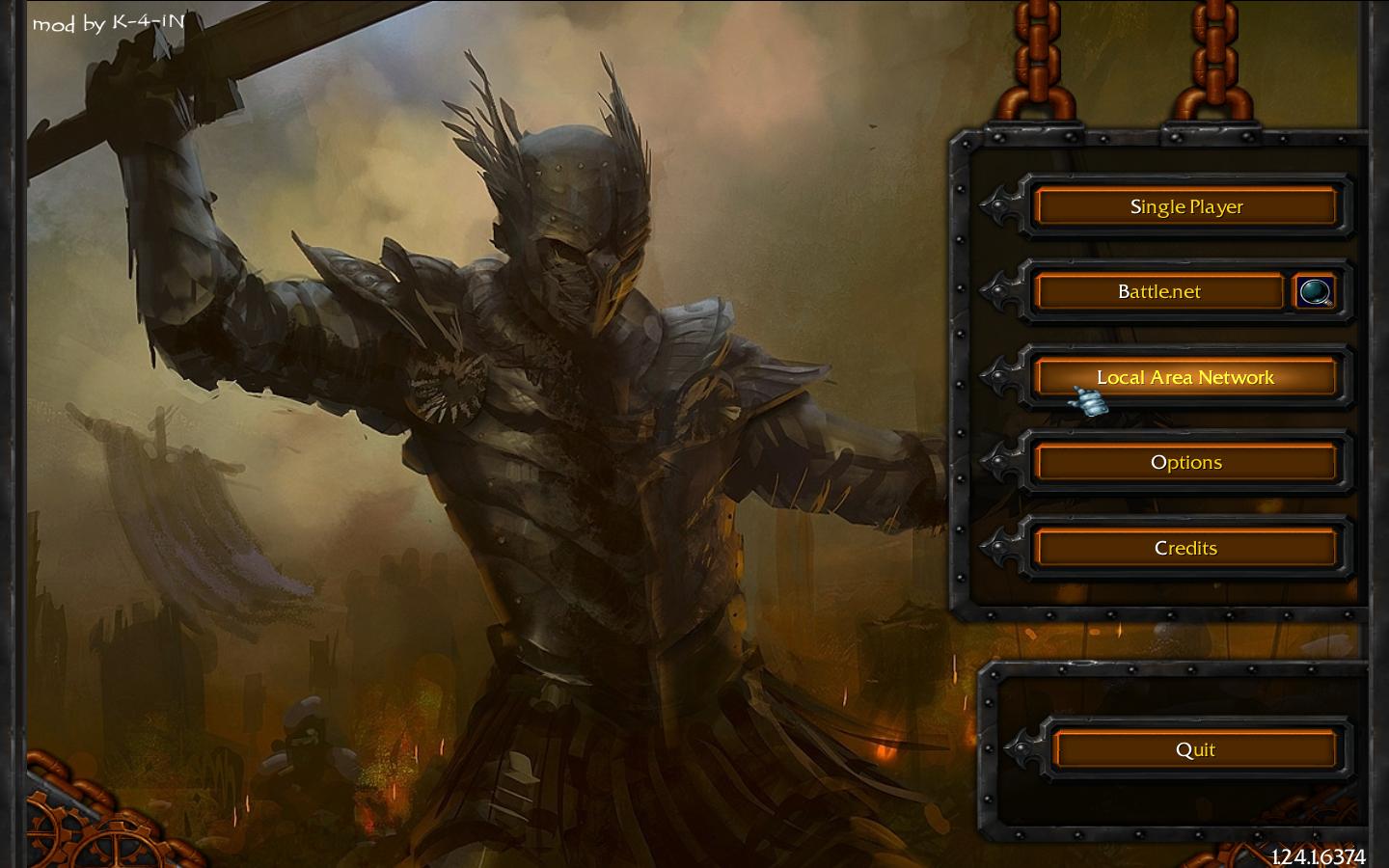 Тема меню для Warcraft 3 TFT - Two Hands