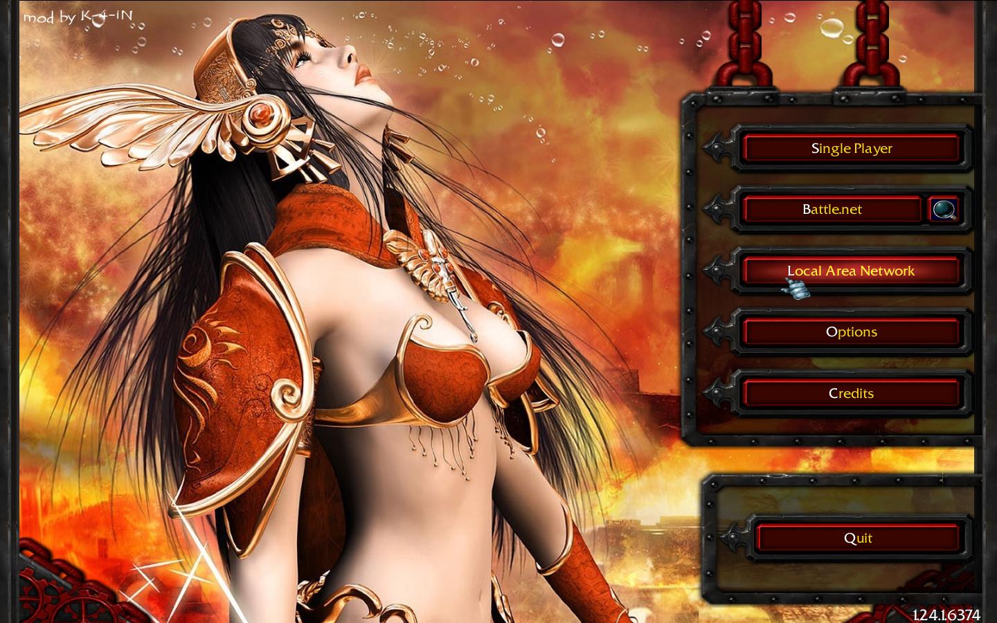 Тема меню для Warcraft 3 TFT - Feeling Fire [2]