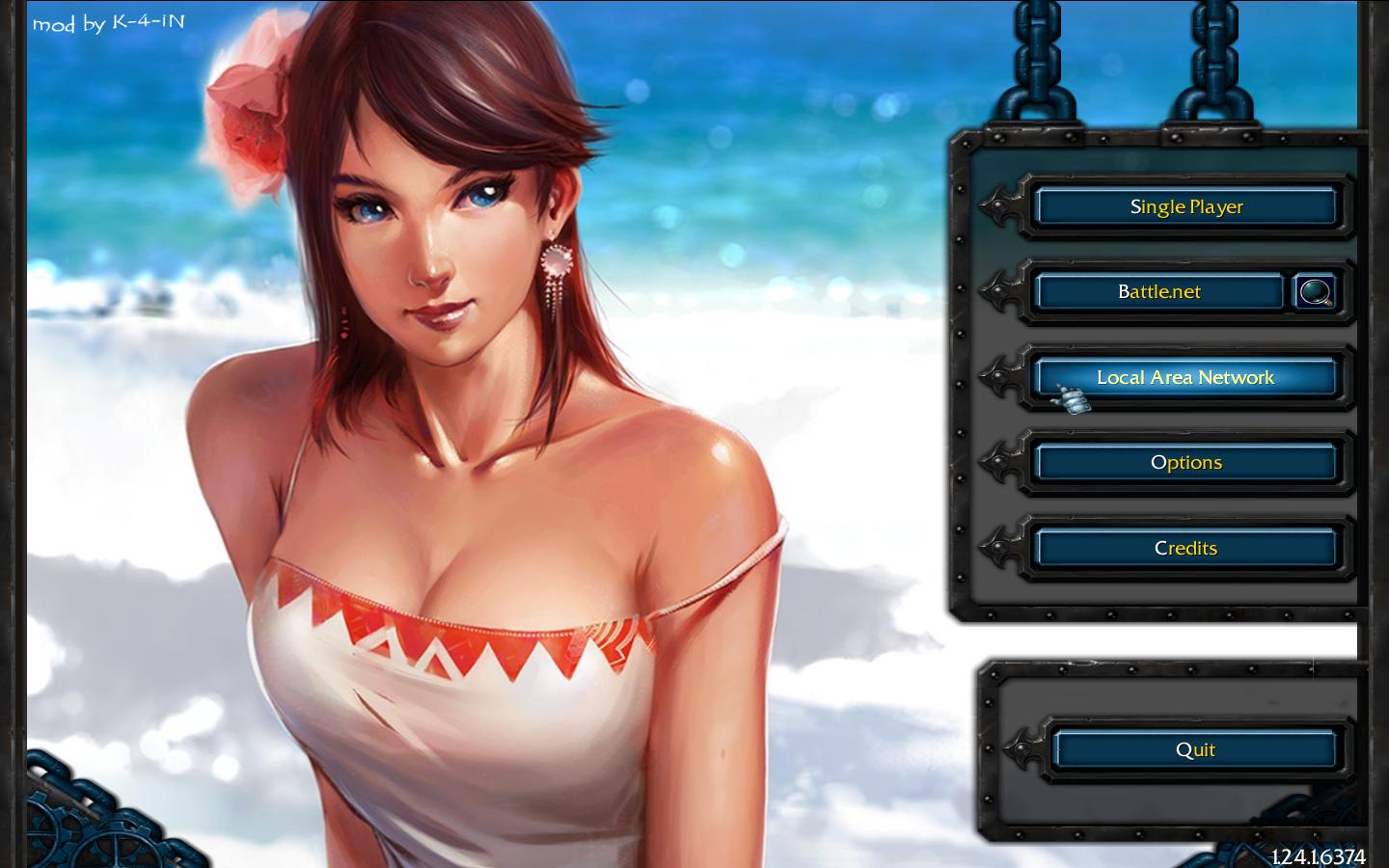 Тема меню для Warcraft 3 TFT - Beach